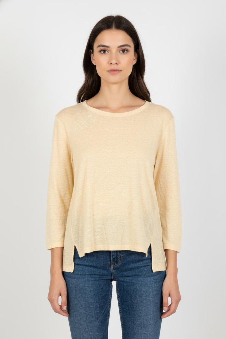 Tee-shirt Manches Longues Beige - Taille S/36