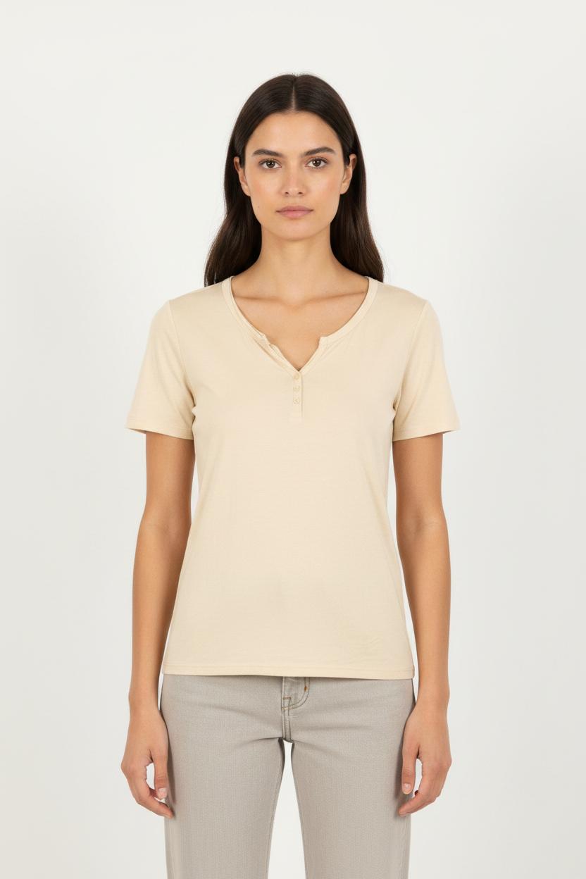 Tee-shirt Beige - Taille S/36