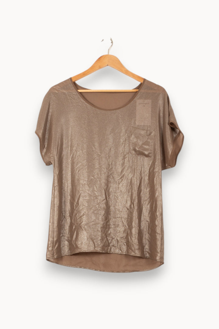 T-shirt Marron - Taille S/36 de la marque Bérénice | PARAD62573 - Vendu par Paradigme - Image 2