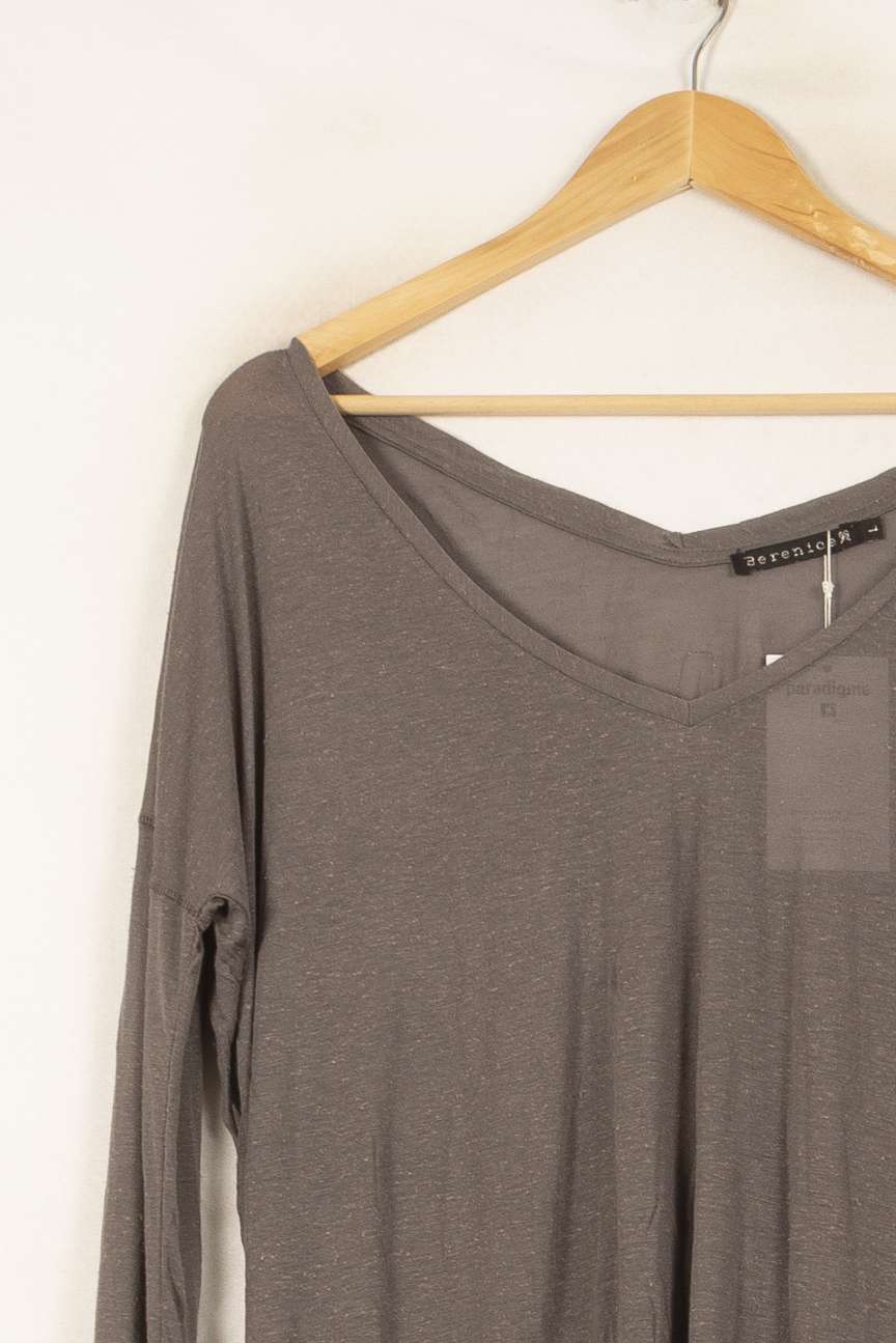 Tee-shirt Manches Longues Gris - Taille L/40 de la marque Bérénice | PARAD62574 - Vendu par Paradigme - Image 3