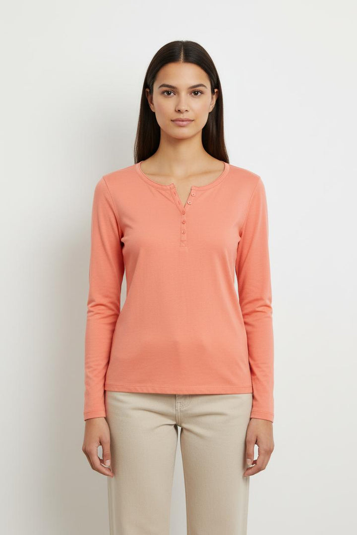 Tee-shirt Manches Longues Rose - Taille S/36