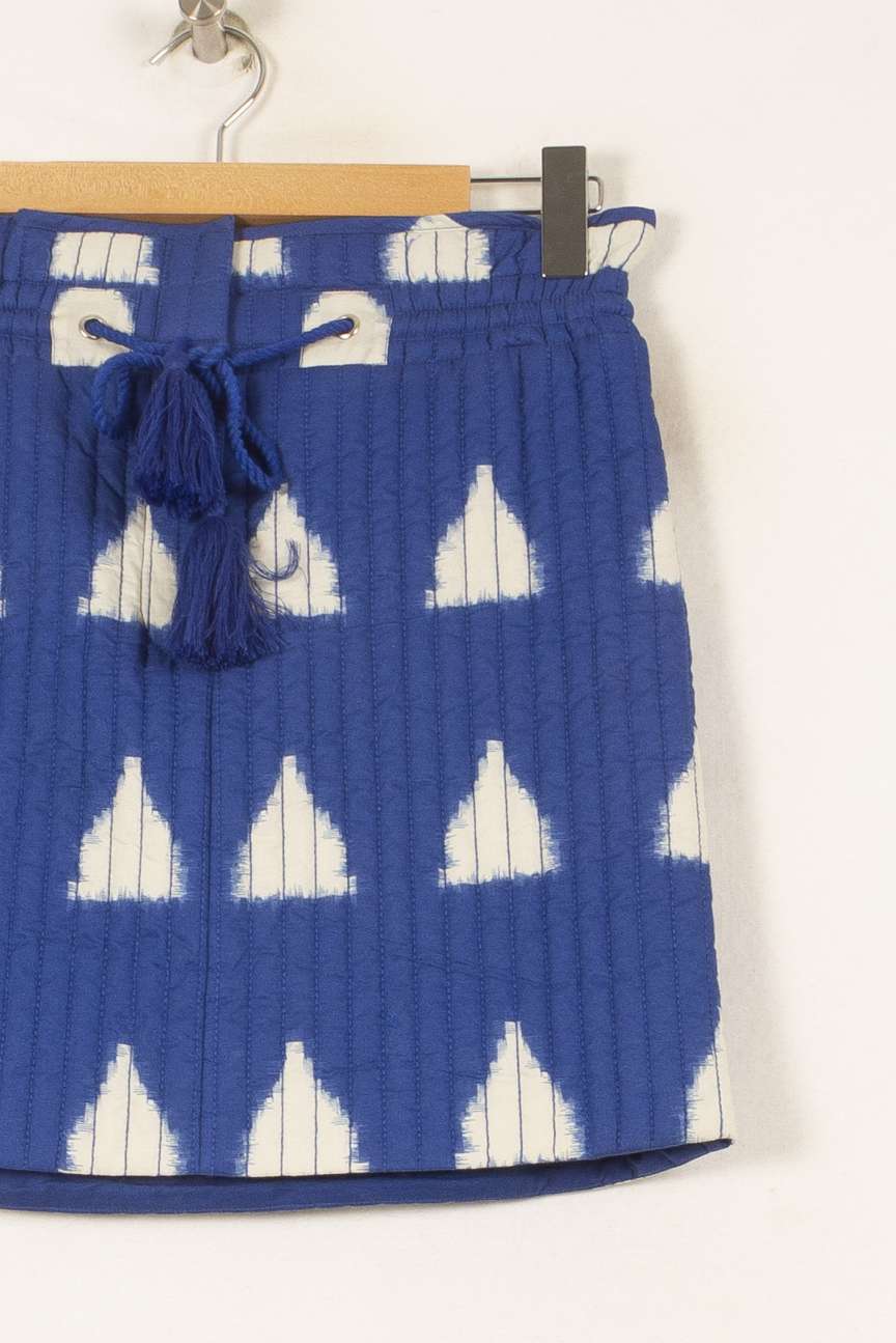 Jupe Courte Bleue et Blanche - Taille XS/34 de la marque Bérénice | PARAD62583 - Vendu par Paradigme - Image 3