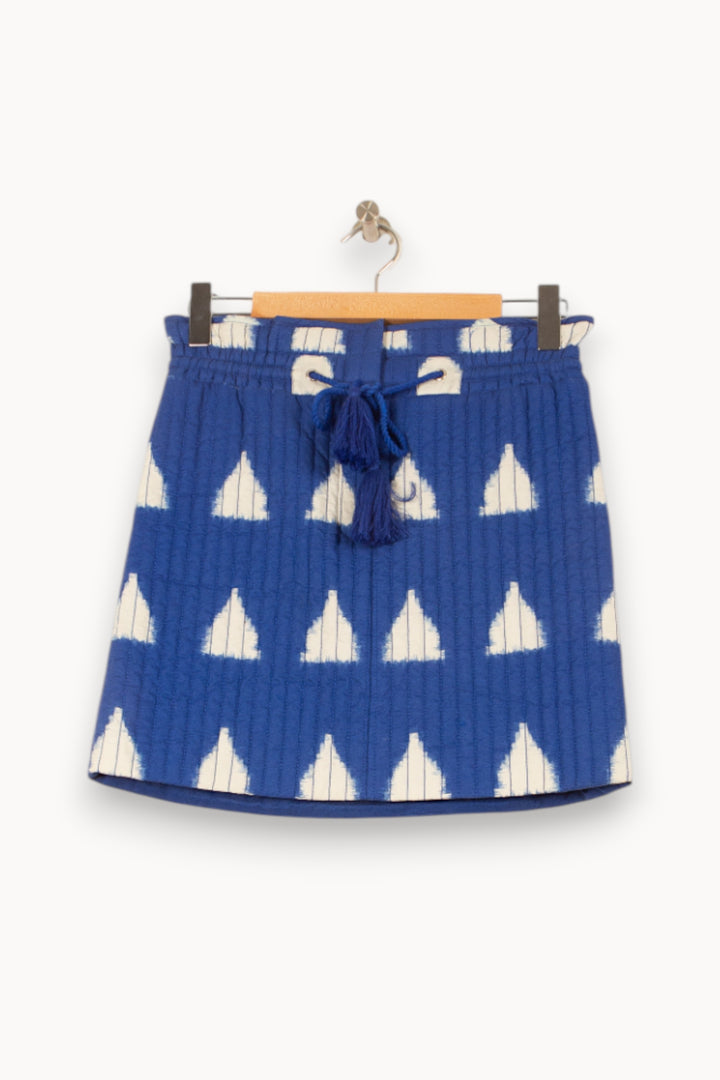Jupe Courte Bleue et Blanche - Taille XS/34 de la marque Bérénice | PARAD62583 - Vendu par Paradigme - Image 2