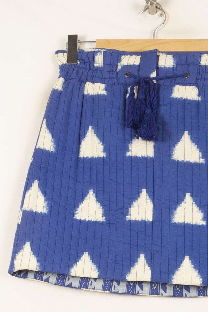 Jupe Courte Bleue et Blanche - Taille S/36 de la marque Bérénice | PARAD62584 - Vendu par Paradigme - Image 3