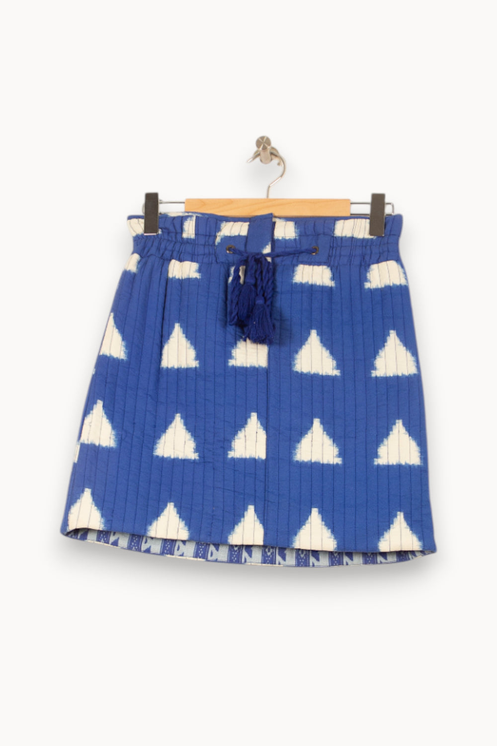 Jupe Courte Bleue et Blanche - Taille S/36 de la marque Bérénice | PARAD62584 - Vendu par Paradigme - Image 2