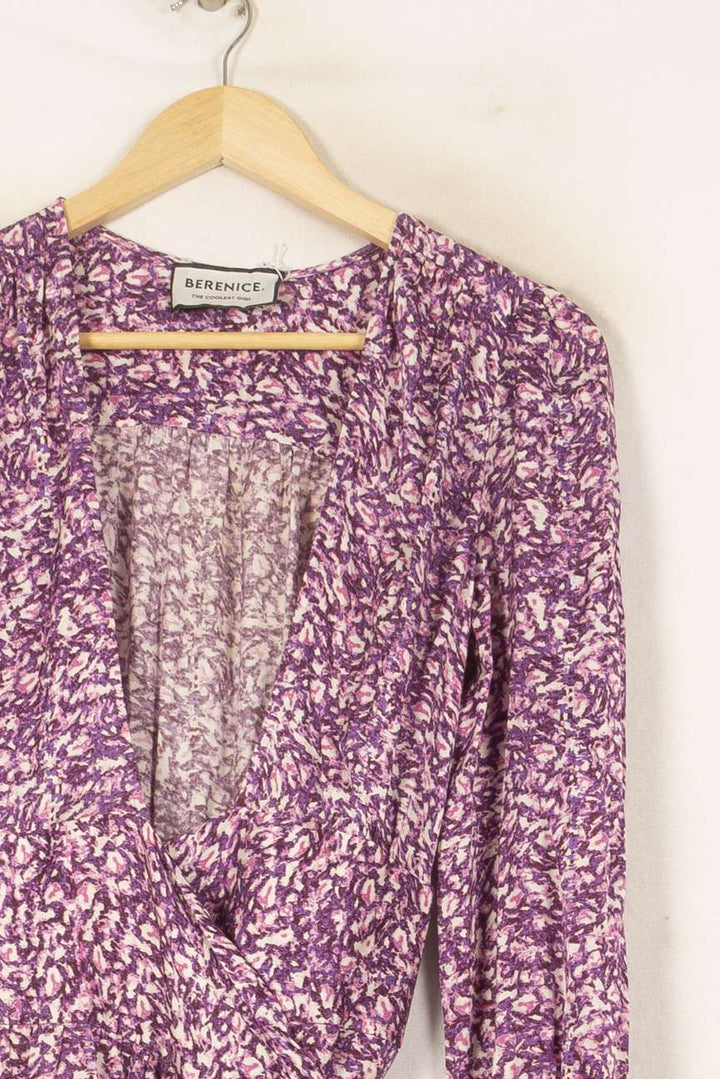 Robe Portefeuille Violette - Taille S/36 de la marque Bérénice | PARAD62596 - Vendu par Paradigme - Image 3