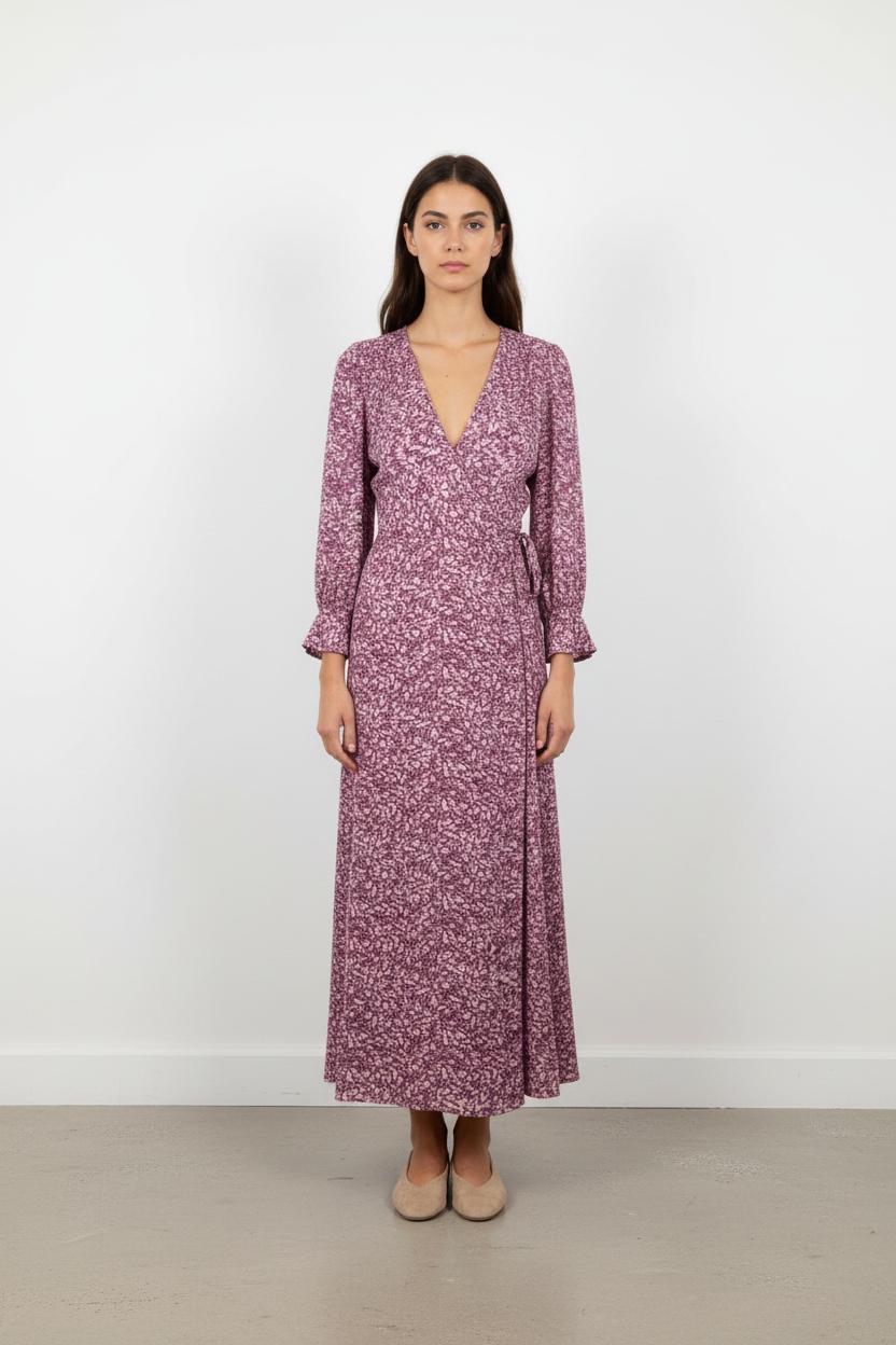 Robe Portefeuille Violette - Taille S/36