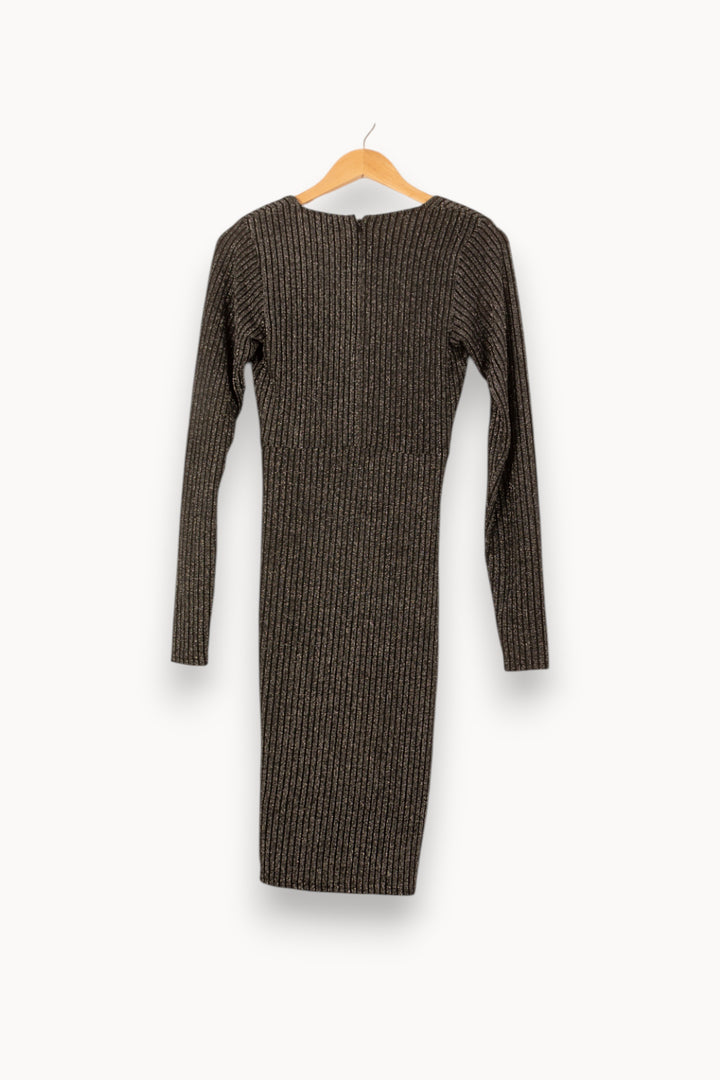 Robe Drapée Noire - Taille L/40 de la marque Bérénice | PARAD62600 - Vendu par Paradigme - Image 4