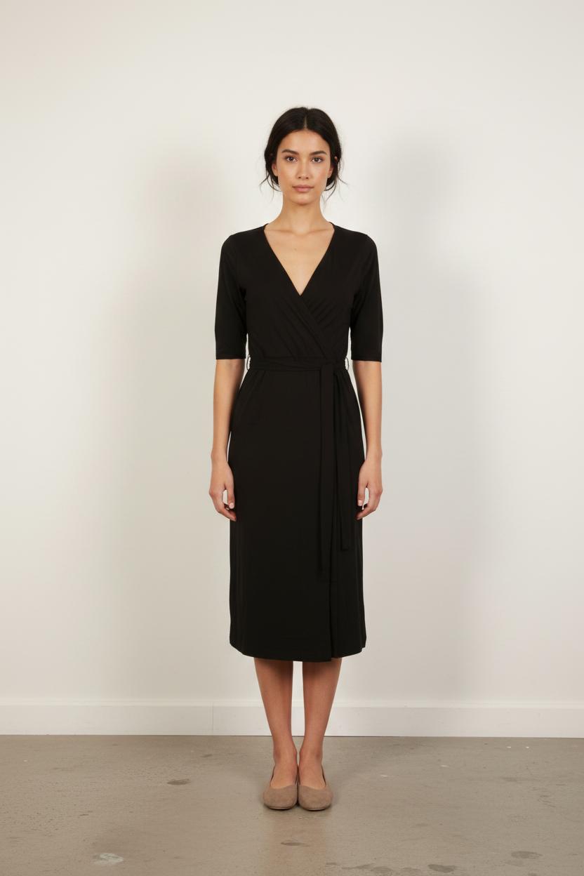 Robe Portefeuille Noire - Taille S/36