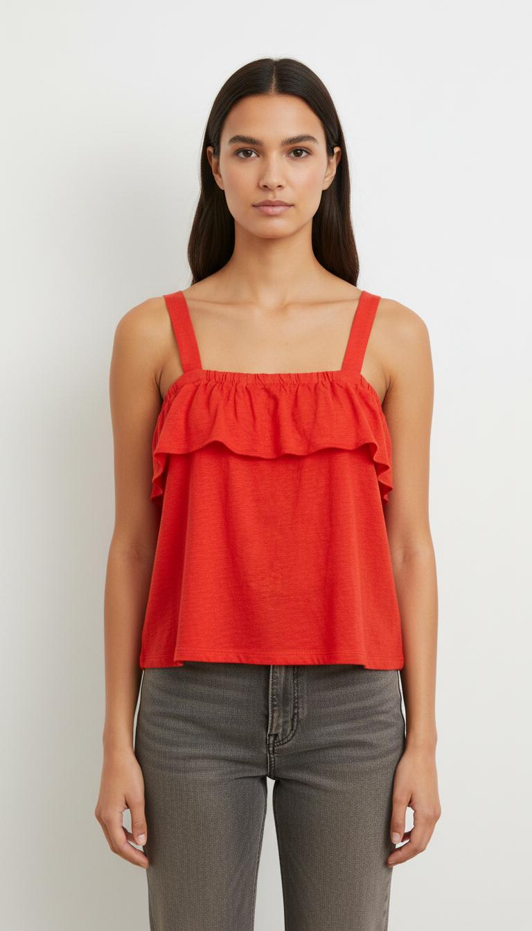 Débardeur Rouge - Taille S/36