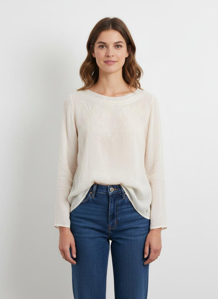 Blouse Beige - Taille S/36
