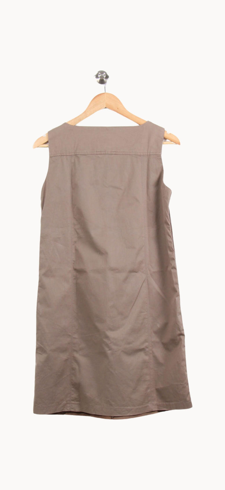 Robe Sans Manches Marron - Taille M/38 de la marque Weekend Max Mara | PARAD62660 - Vendu par Paradigme - Image 4