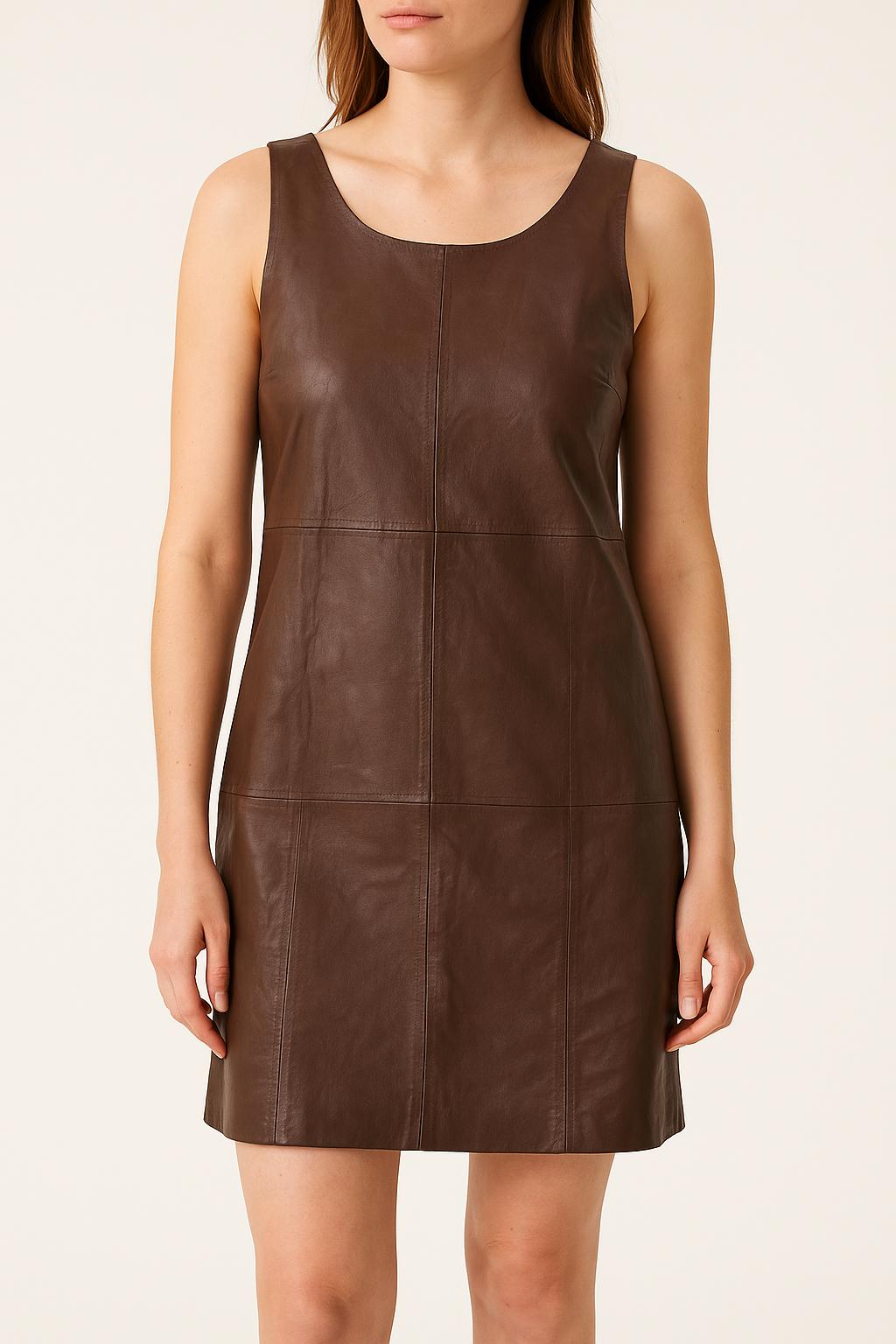 Robe Sans Manches Marron - Taille M/38 de la marque Weekend Max Mara | PARAD62660 - Vendu par Paradigme - Image 1