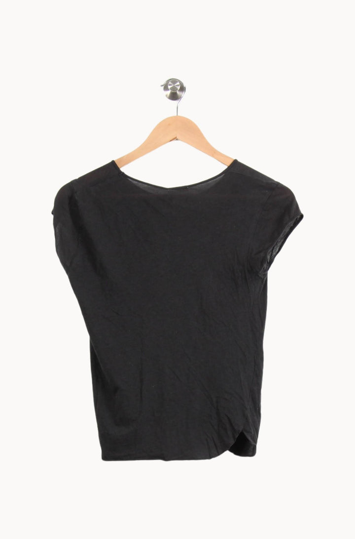 Tee-shirt Noir - Taille XS/34 de la marque American Vintage | PARAD62661 - Vendu par Paradigme - Image 4
