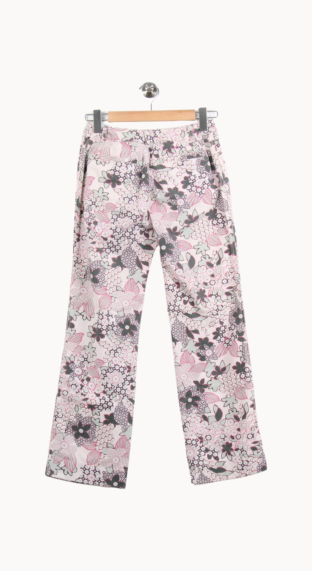 Pantalon Évasé Rose et Noir - Taille XS/34 de la marque Weekend Max Mara | PARAD62671 - Vendu par Paradigme - Image 4
