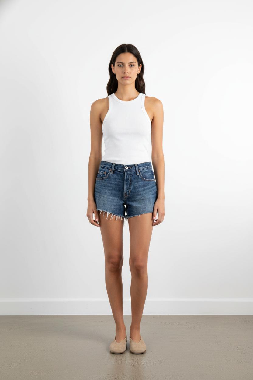 Short en Jean Bleu - Taille XS/34