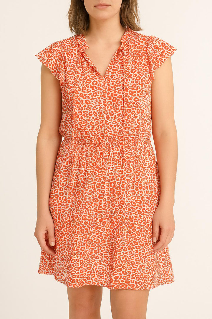 Robe Courte Rouge et Blanche - Taille L/40 de la marque Maje | PARAD62679 - Vendu par Paradigme - Image 1