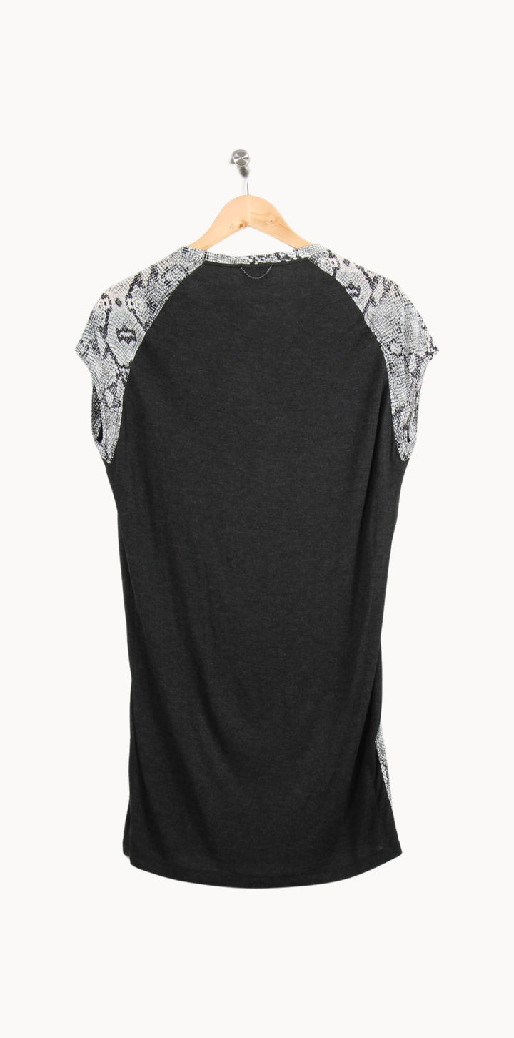 Robe Courte Grise et Noire - Taille S/36 de la marque The Kooples - Sport | PARAD62683 - Vendu par Paradigme - Image 4