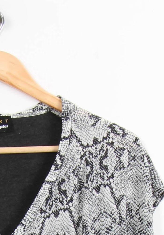 Robe Courte Grise et Noire - Taille S/36 de la marque The Kooples - Sport | PARAD62683 - Vendu par Paradigme - Image 3