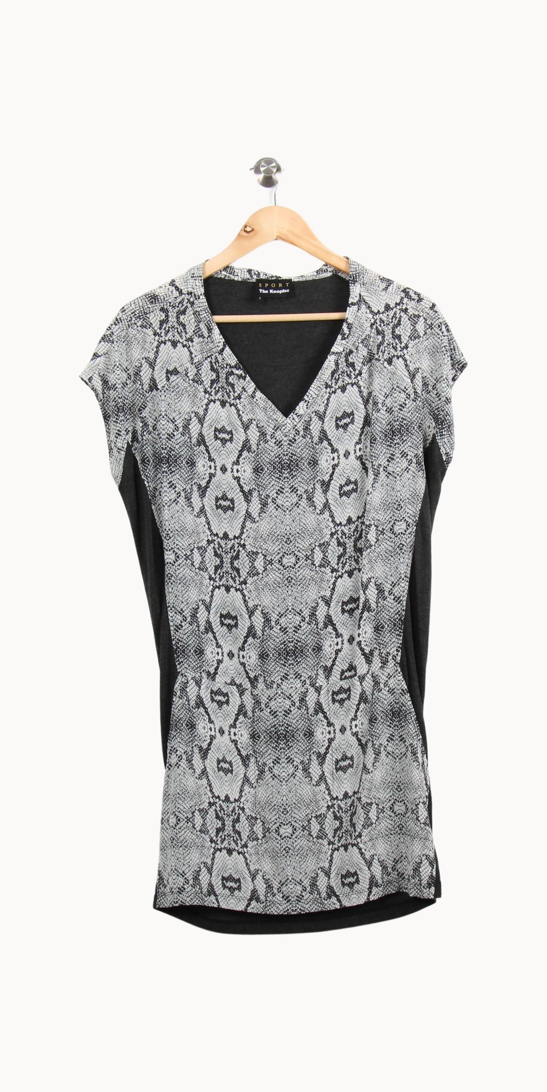Robe Courte Grise et Noire - Taille S/36 de la marque The Kooples - Sport | PARAD62683 - Vendu par Paradigme - Image 2
