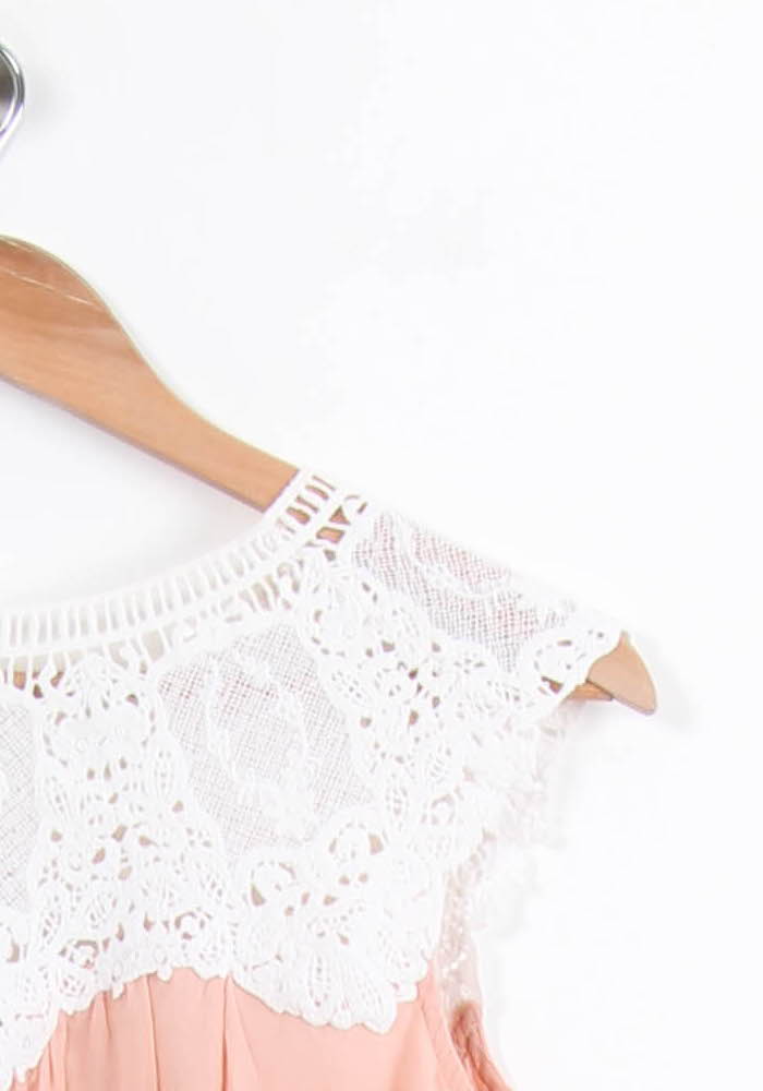 Robe Courte Rose et Blanche - Taille XS/34 de la marque Sézane | PARAD62687 - Vendu par Paradigme - Image 3