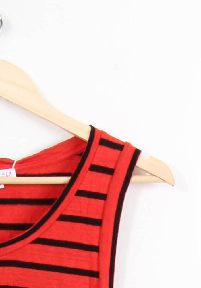 Débardeur Rouge et Noir - Taille S/36 de la marque Claudie Pierlot | PARAD62690 - Vendu par Paradigme - Image 3