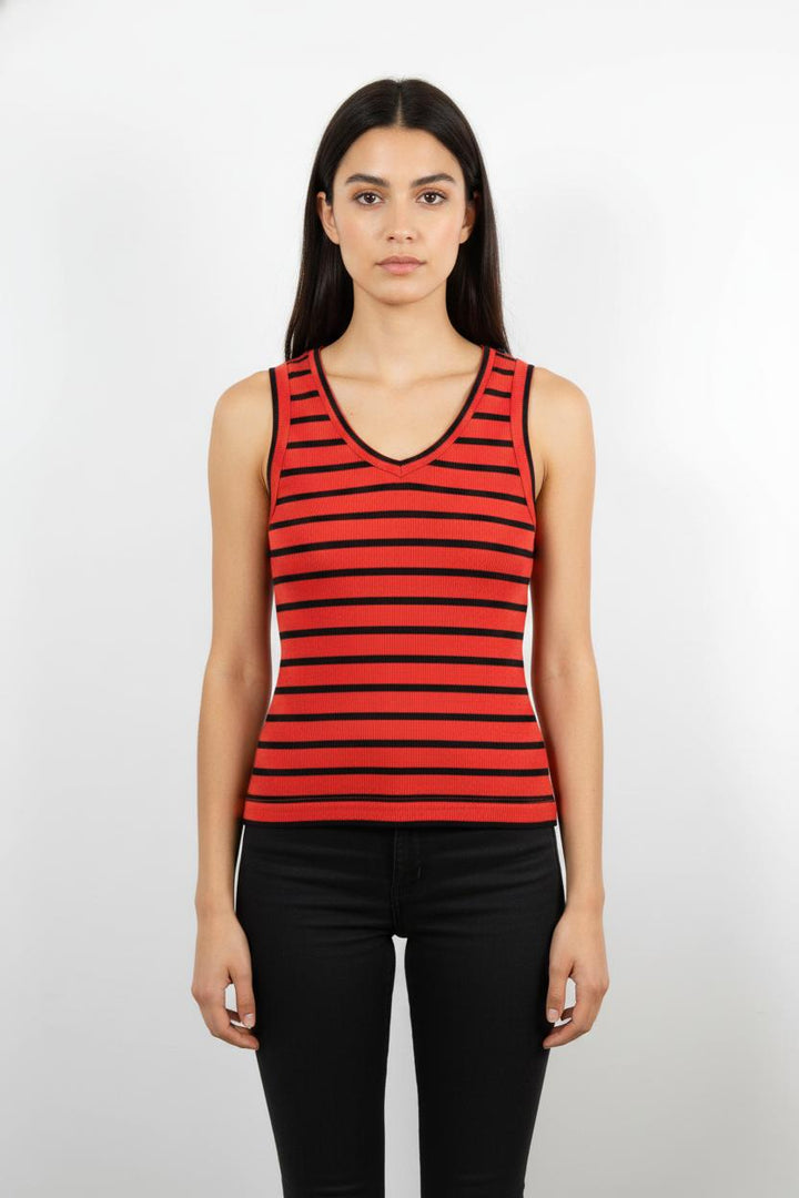 Débardeur Rouge et Noir - Taille S/36
