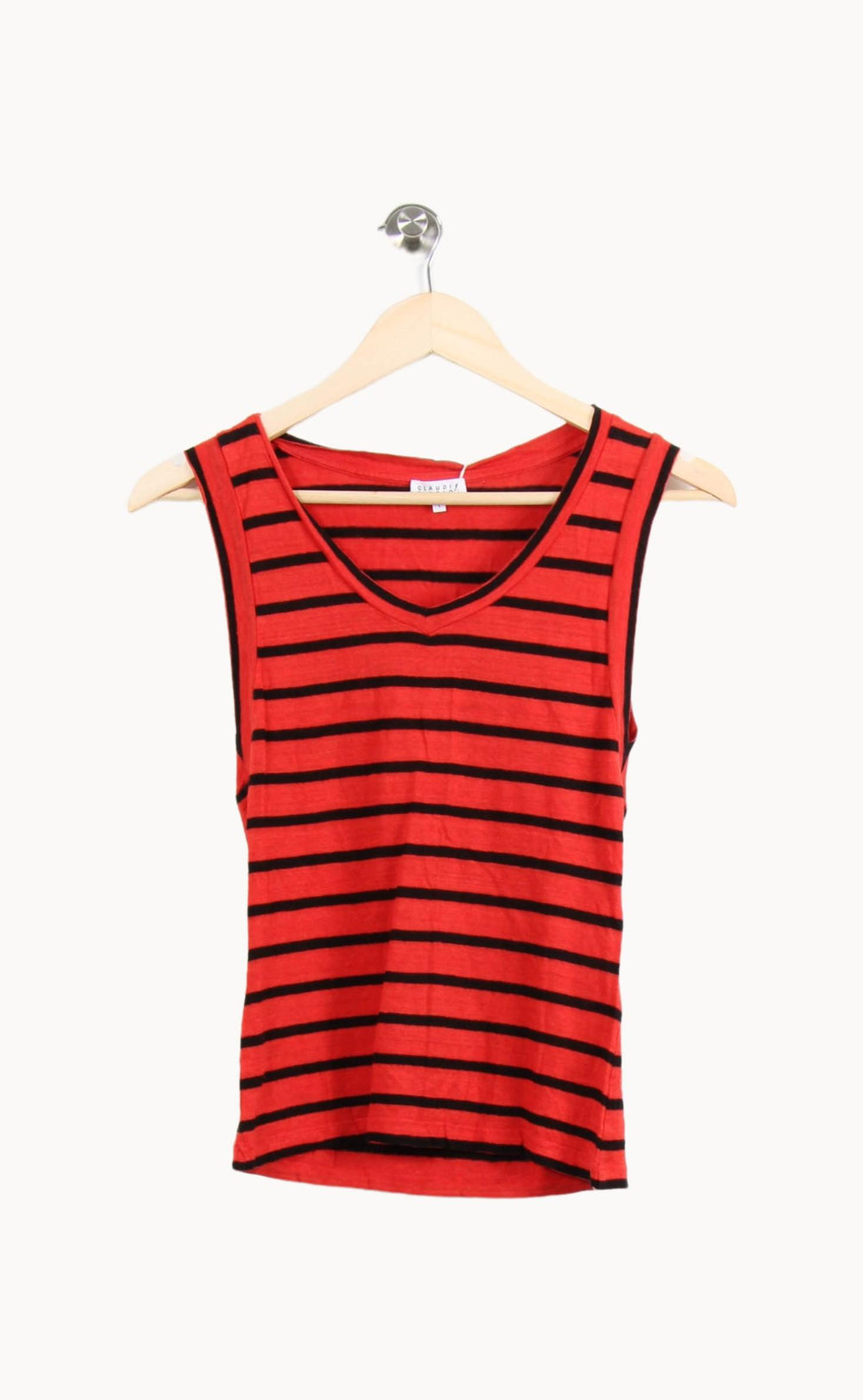 Débardeur Rouge et Noir - Taille S/36 de la marque Claudie Pierlot | PARAD62690 - Vendu par Paradigme - Image 2