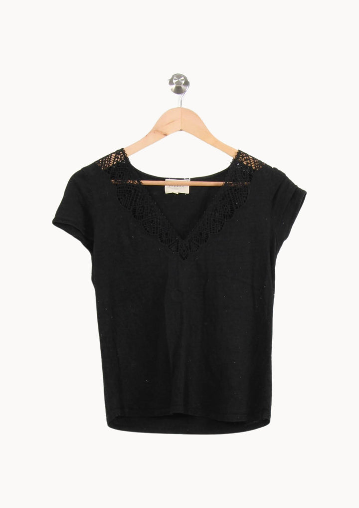 Top Noir - Taille XS/34 de la marque Sézane | PARAD62692 - Vendu par Paradigme - Image 2