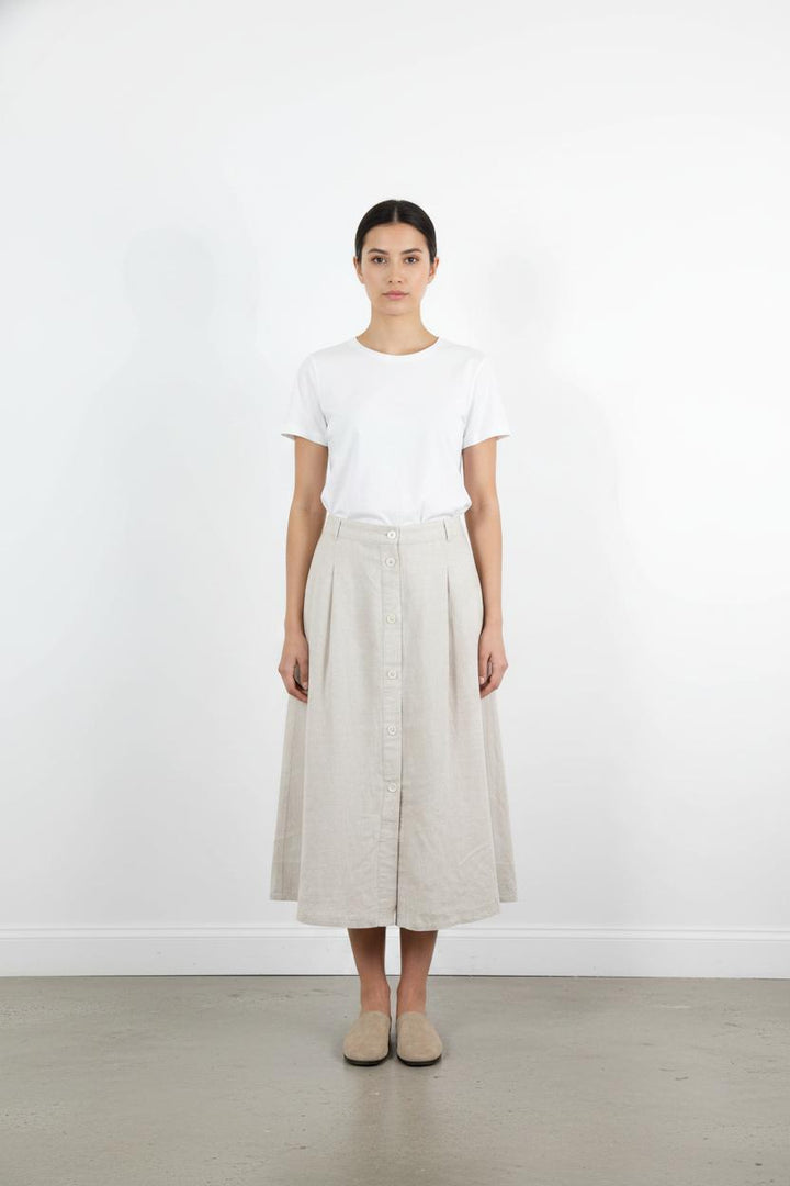 Jupe Midi Beige - Taille XL/42