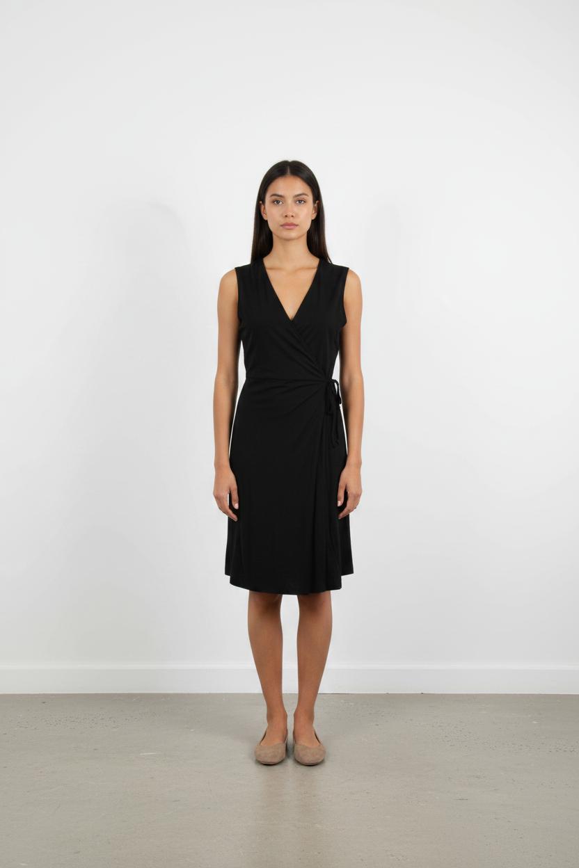 Robe Portefeuille Noire - Taille M/38