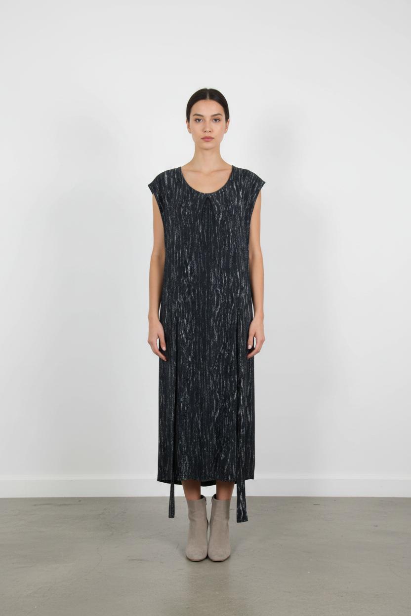 Robe Droite Bleu et Argenté - Taille M/38