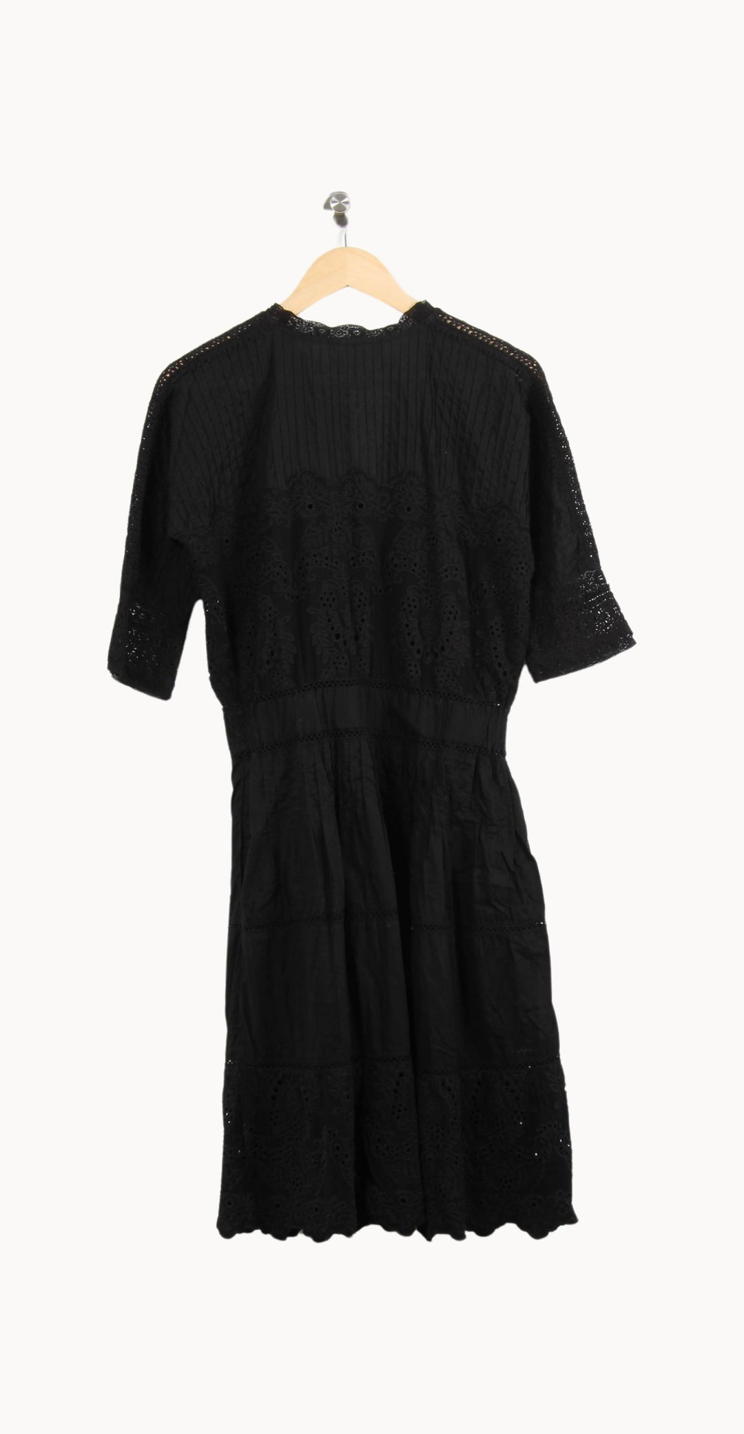 Robe Boutonnée Noire - Taille L/40 de la marque The Kooples | PARAD62738 - Vendu par Paradigme - Image 4