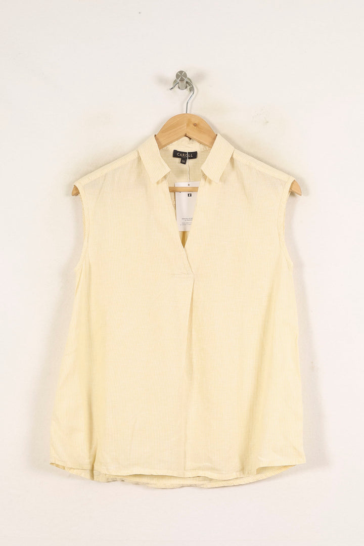 Blouse Jaune - Taille S/36 de la marque Caroll | PARAD62741 - Vendu par Paradigme - Image 2