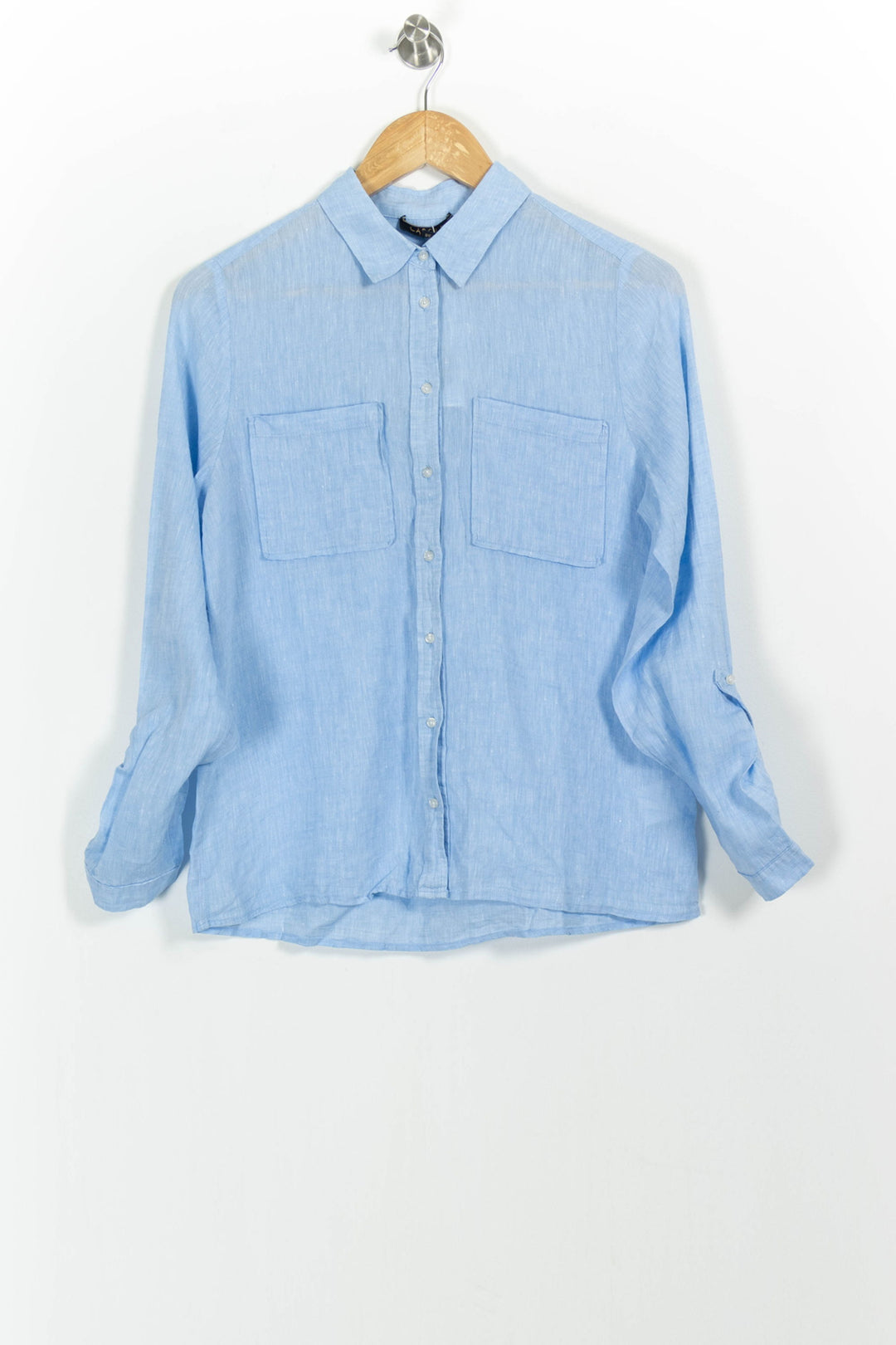 Chemise Bleue - Taille M/38 de la marque Caroll | PARAD62742 - Vendu par Paradigme - Image 2