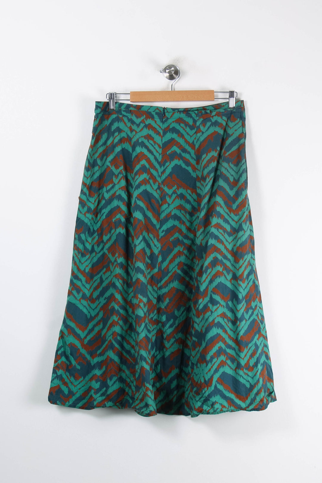 Jupe Midi Vert et Marron - Taille XXL/44 de la marque Caroll | PARAD62747 - Vendu par Paradigme - Image 4