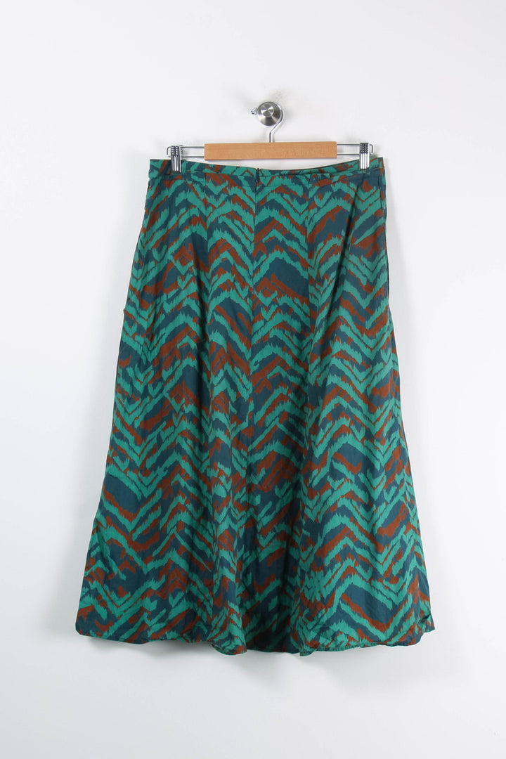 Jupe Midi Vert et Marron - Taille XXL/44 de la marque Caroll | PARAD62747 - Vendu par Paradigme - Image 4