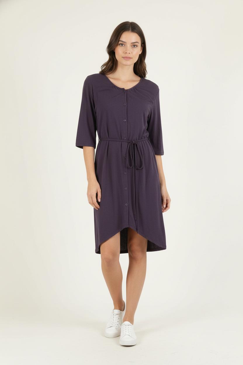 Robe Cache-Cœur Violette - Taille T.U. de la marque American Vintage | PARAD62754 - Vendu par Paradigme - Image 1