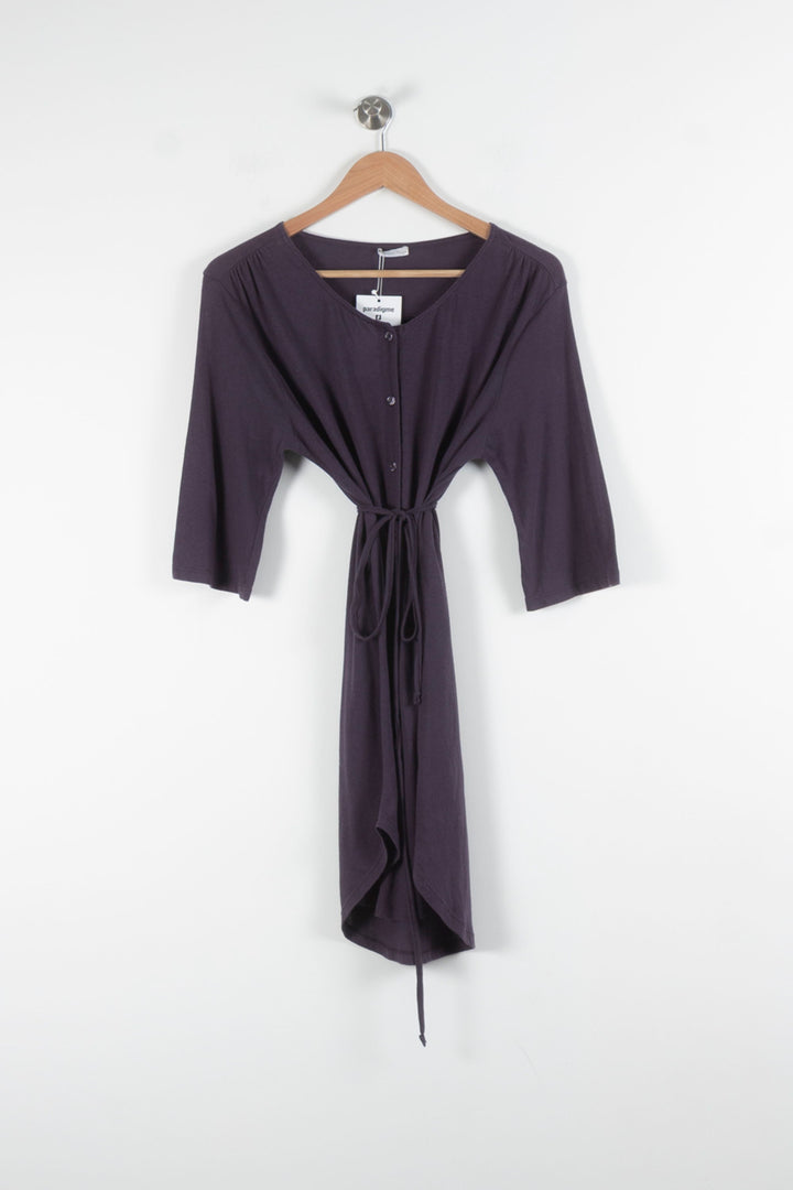 Robe Cache-Cœur Violette - Taille T.U. de la marque American Vintage | PARAD62754 - Vendu par Paradigme - Image 2