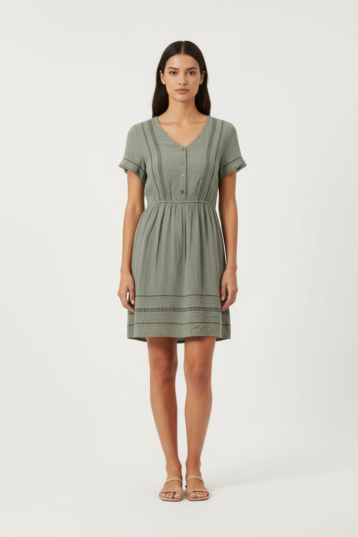 Robe Courte Verte - Taille XS/34 de la marque IKKS | PARAD62766 - Vendu par Paradigme - Image 1