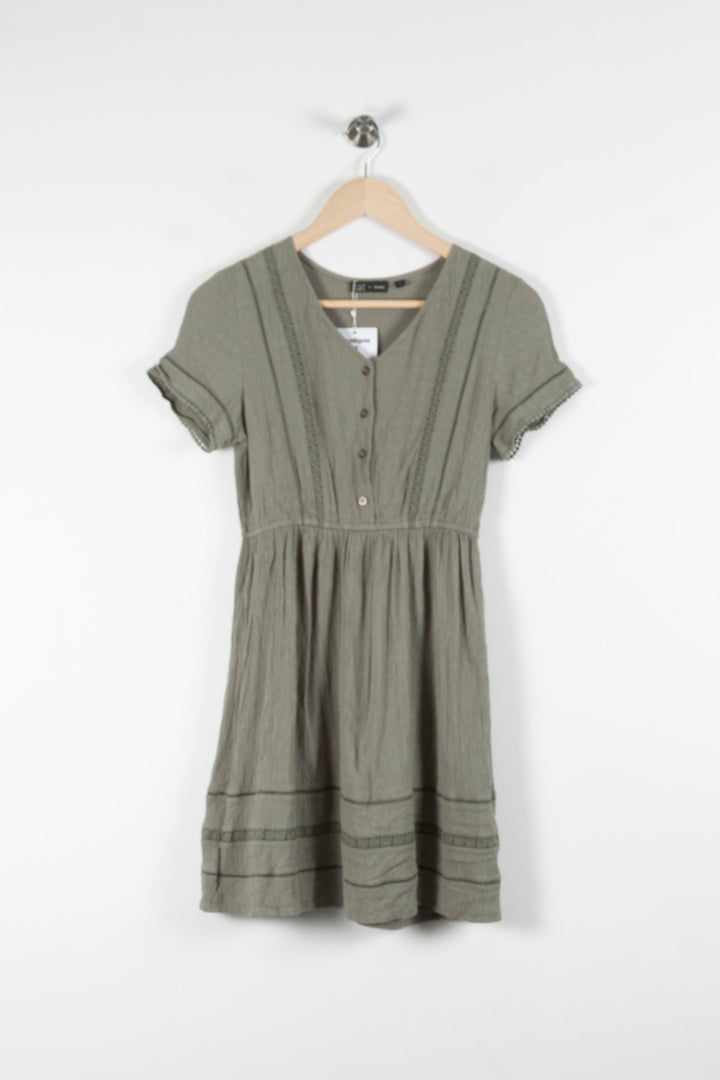 Robe Courte Verte - Taille XS/34 de la marque IKKS | PARAD62766 - Vendu par Paradigme - Image 2