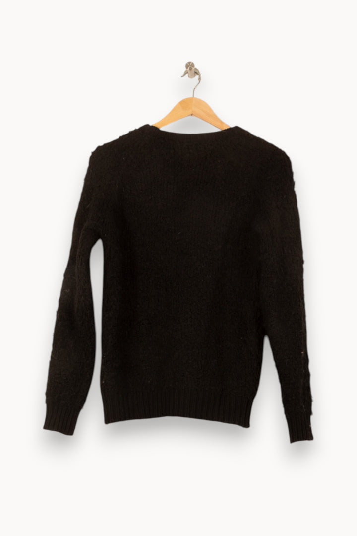Pull Noir - Taille S/36 de la marque Sandro | PARAD62775 - Vendu par Paradigme - Image 4