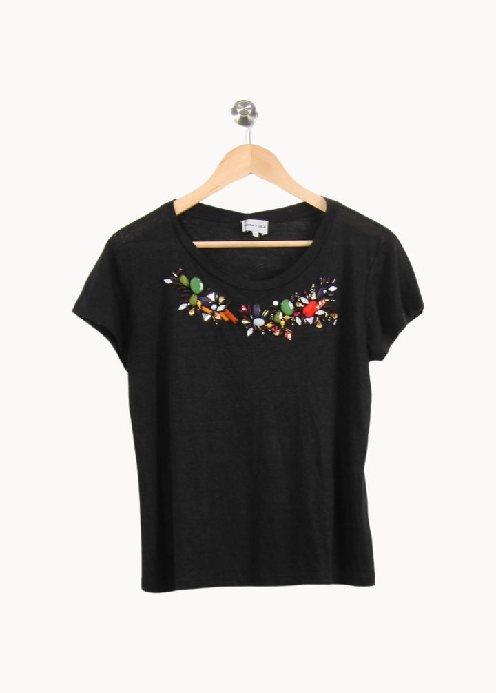 Tee-shirt Noir - Taille S/36 de la marque Bimba y Lola | PARAD62781 - Vendu par Paradigme - Image 2