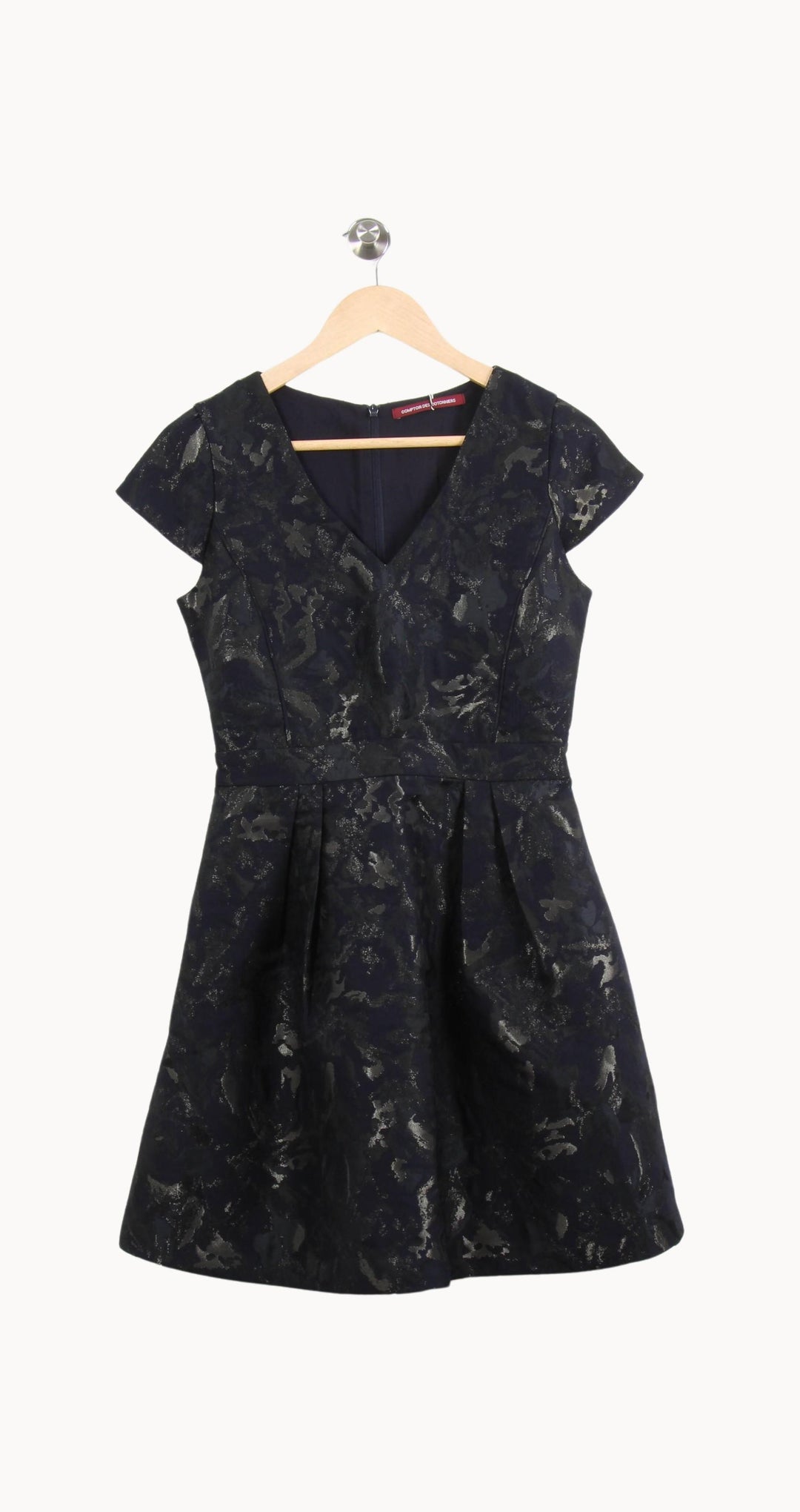 Robe Courte Noire et Argentée - Taille XS/34 de la marque Comptoir des Cotonniers | PARAD62785 - Vendu par Paradigme - Image 2