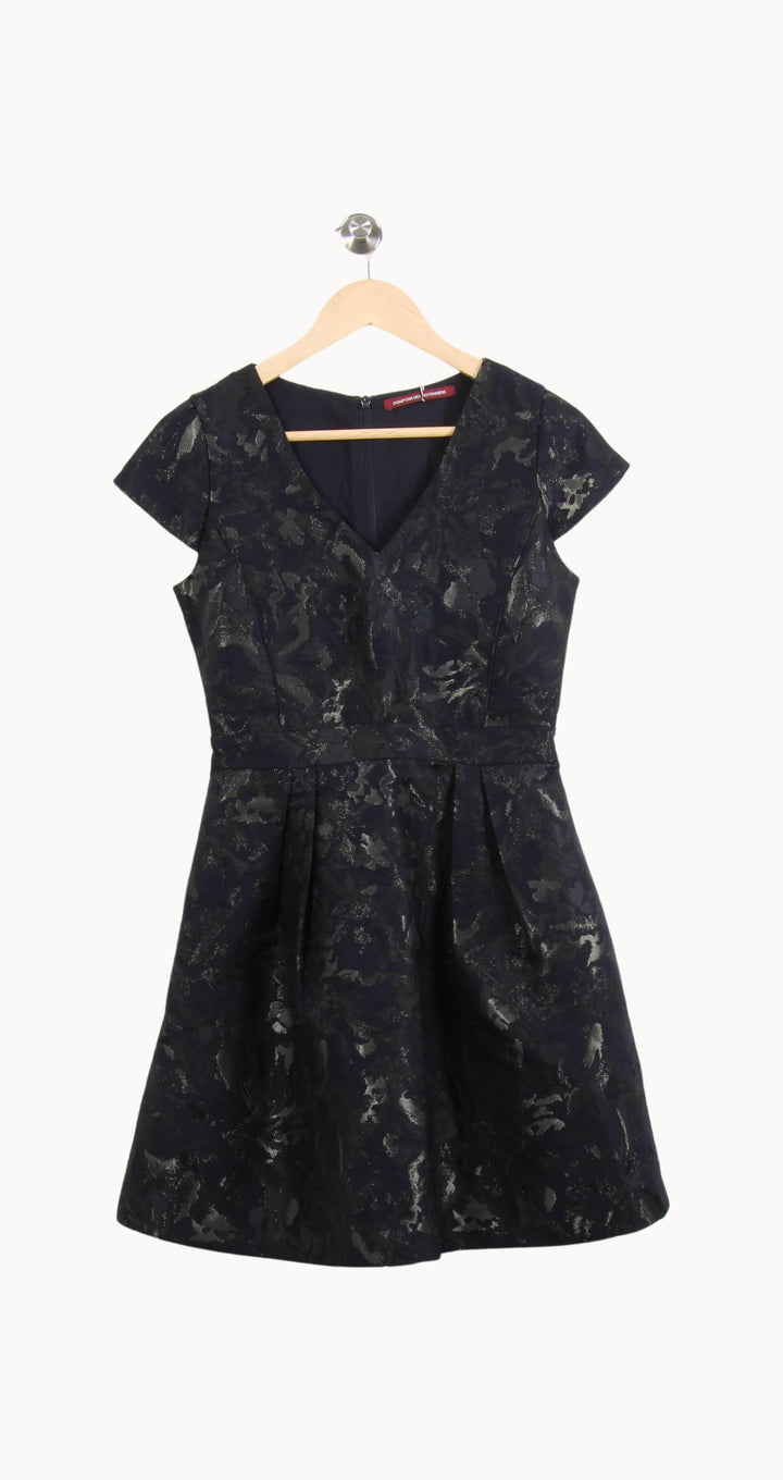 Robe Courte Noire et Argentée - Taille XS/34 de la marque Comptoir des Cotonniers | PARAD62785 - Vendu par Paradigme - Image 2