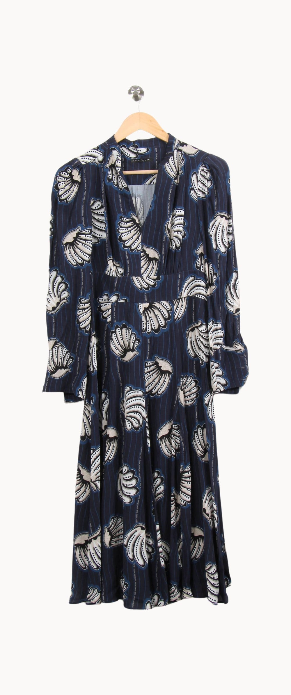 Robe Midi Bleue et Blanche - Taille S/36 de la marque Tara Jarmon | PARAD62786 - Vendu par Paradigme - Image 2