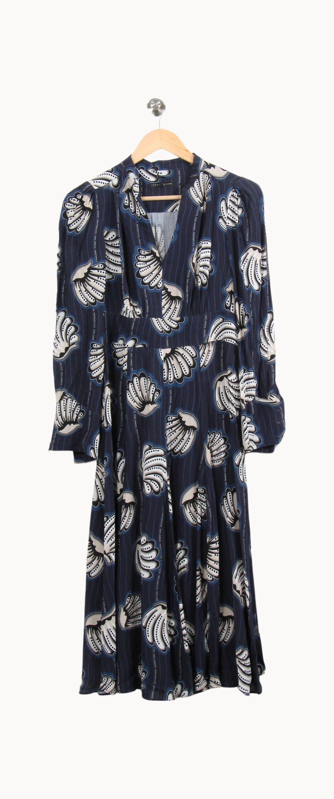 Robe Midi Bleue et Blanche - Taille S/36 de la marque Tara Jarmon | PARAD62786 - Vendu par Paradigme - Image 2