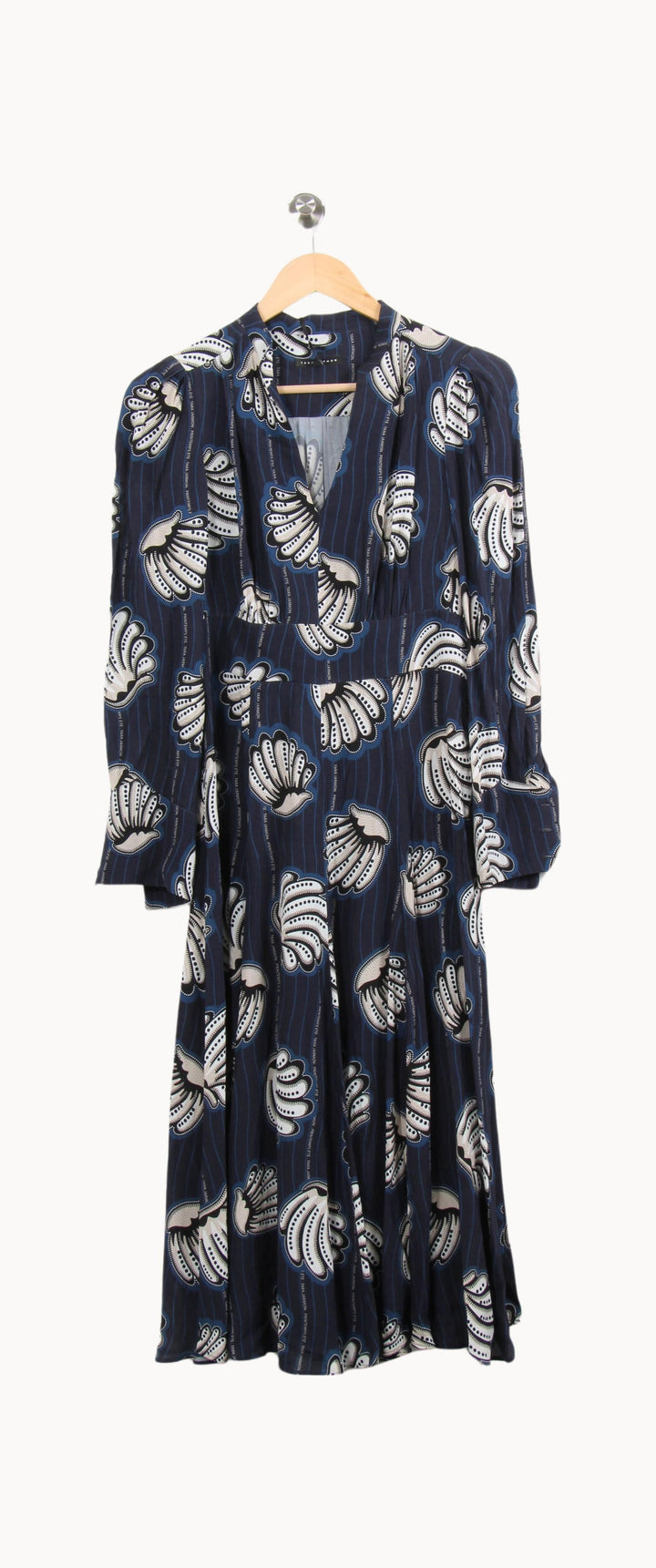 Robe Midi Bleue et Blanche - Taille S/36 de la marque Tara Jarmon | PARAD62786 - Vendu par Paradigme - Image 2