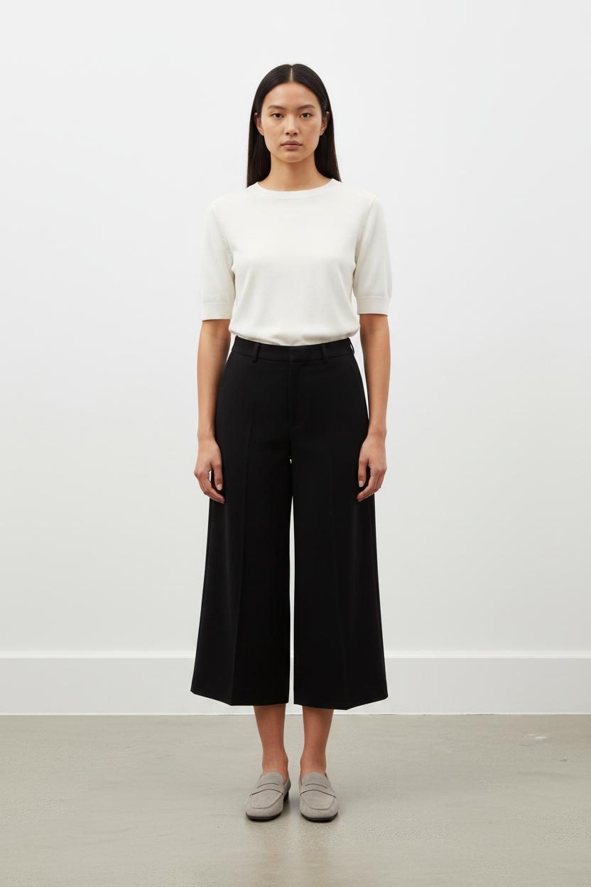 Pantalon Large Noir - Taille S/36