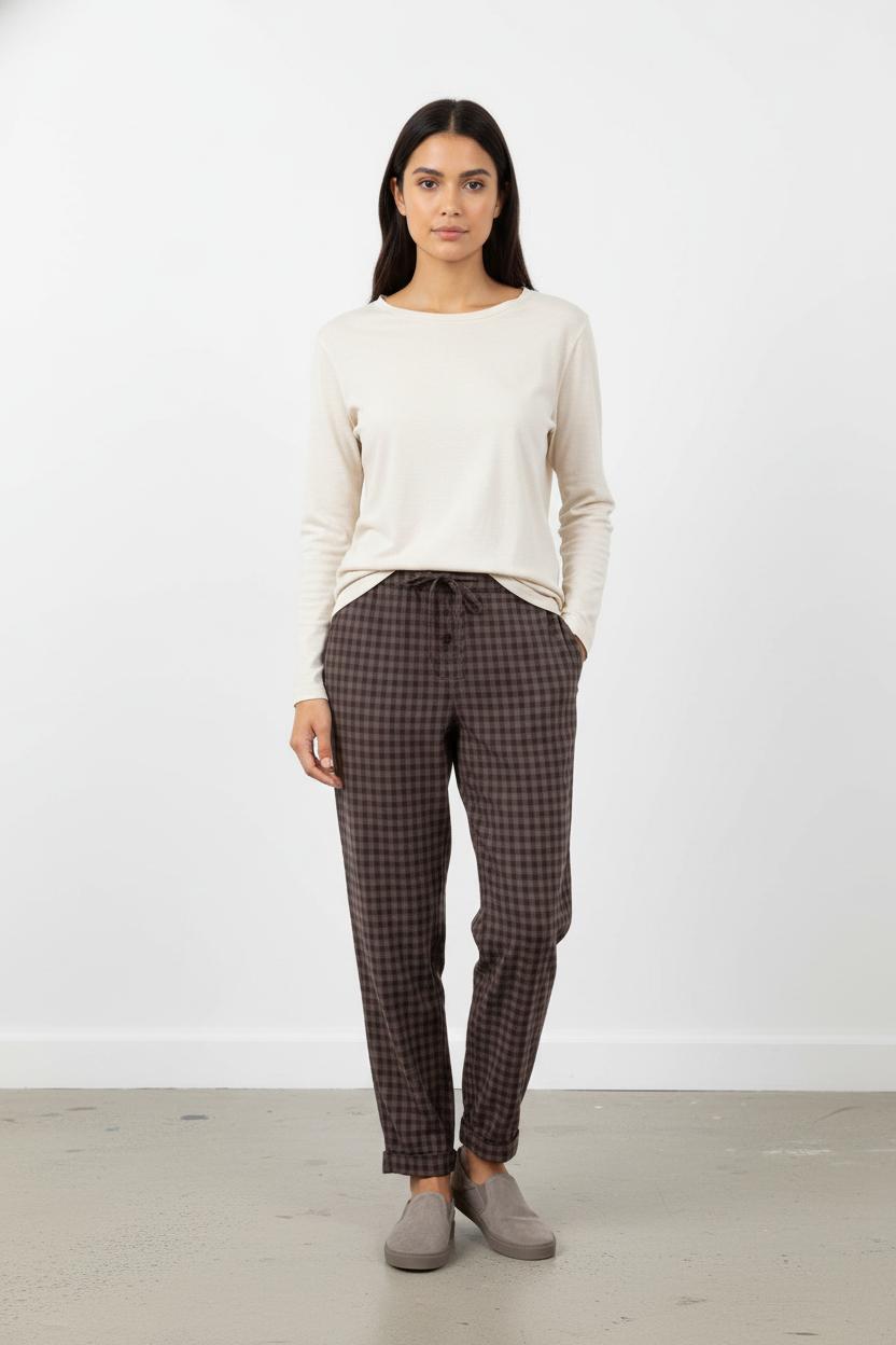 Pantalon À Carreaux Gris - Taille S/36